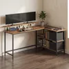 VASAGLE Eckcomputertisch mit Monitorständer, L-förmiger Produktbild-Vorschau 9