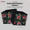 Textil-Aufbewahrungsbox Muster Blumen 31x31x31 Produktbild-Vorschau 3