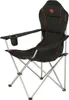 A black and red camping chair with a cup holder. Náhled obrázku produktu