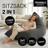 Pouf LUMALAND Triangle 370 L - fauteuil bean bag Voir les images du produit 5
