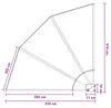 vidaXL Balkónový paraván 140 x 140 cm, polyester, Náhľad obrázku produktu 3