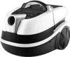 A studio shot of a white and black vacuum cleaner. Náhled obrázku produktu