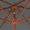vidaXL Sonnenschirm mit Holz-Mast 270 cm Anthrazit Produktbild-Vorschau 4