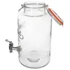 Glasbehälter mit Zapfhahn für Getränke, Wasser, Limonade, Produktbild-Vorschau 4