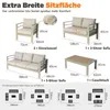 MeXo Gartenlounge-Set Terrassenmöbel Set 6-7 Personen Produktbild-Vorschau 5