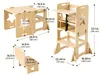 VEVOR Lernturm für Kinder von 1-5 Jahren, Holz, 6-in-1 Produktbild-Vorschau 8