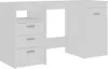 vidaXL Schreibtisch Weiß 140x50x76 cm Holzwerkstoff Produktbild-Vorschau 1