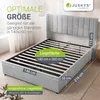 Juskys Polsterbett Savona 140x200 cm - Bett mit Stauraum, Produktbild-Vorschau 4