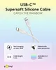 Goobay 77743 USB-C™ siliconenkabel, 1,5 meter, wit - een Productafbeelding-voorbeeld 3