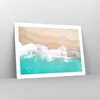Poster - Poster ohne Rahmen - Meer Welle Sand - 70x50 cm - Produktbild-Vorschau 7