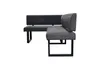 byLIVING Eckbank VANCOUVER / Webstoff anthrazit / Metall Produktbild-Vorschau 5