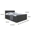ALTDECOR Boxspringbett mit Fußteil, 2 Matratzen und Topper Produktbild-Vorschau 6