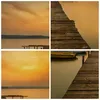 Bild auf Leinwand - Leinwandbild - See Brücke - 55x100cm - Produktbild-Vorschau 8
