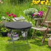Table de jardin pliante BASTIAN de Relaxdays, ronde, H x L Voir les images du produit 2