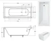 Aqua For You | Badewanne - Besco Wanne Modern - 160x70cm - Produktbild-Vorschau 2
