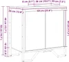 vidaXL Skříňka pod umyvadlo Artisan – dub 60 x 35 x 60 cm, Náhled obrázku produktu 8