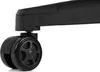 A close-up of a black gaming chair caster wheel. Produktbild-Vorschau