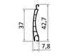 ARON Vorbaurollladen PVC grau 1550 x 565 mm Kasten Produktbild-Vorschau 4