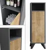 Midischrank Vicco Leano Anthrazit/Bergeiche 30 x 97 cm mit Produktbild-Vorschau 6