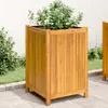 vidaXL Sadzarka z wkładką 50x50x75 cm z litego drewna Podgląd zdjęcia produktu 2