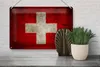Blechschild Flagge Schweiz, 30 x 20 cm, Blechschilder Fahne Produktbild-Vorschau 5