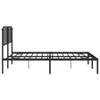 Bettgestell mit Kopfteil Metall Schwarz 193x203 cm Produktbild-Vorschau 5