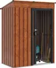 vidaXL Casetta da giardino marrone 137 x 81 x 180 cm in Anteprima dell’immagine prodotto 3