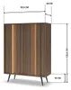 Hoge kast/dressoir LUPO, 93 cm, eikenhout, Dunin, Productafbeelding-voorbeeld 4