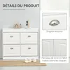 HOMCOM Armoire à Chaussures Meuble à Chaussures Rangement Voir les images du produit 6