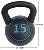 Set di kettlebell Zimilo da 5, 10 e 15 libbre, set di pesi Anteprima dell’immagine prodotto 4
