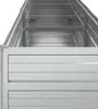 vidaXL Garten-Hochbeet 160x40x77 cm Verzinkter Stahl Silber Produktbild-Vorschau 8