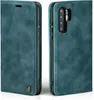 A teal flip case for a smartphone is shown from two angles. Produktbild-Vorschau
