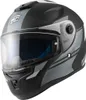 FC-Moto FF114B Zeron Helm, schwarz matt/grau/weiß, M Produktbild-Vorschau 2