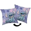 DISNEY Stitch Čtvercový polštář, dekorační polštář, fialová Náhled obrázku produktu 3