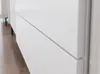 A close-up view of a white cabinet with two drawers, showing the seamless integration and push-to-open mechanism. Náhled obrázku produktu
