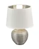 Lampa stołowa LUXOR srebrno-biała 1xE14x40W tkanina Podgląd zdjęcia produktu 1