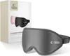 A product shot of a grey sleep mask and its packaging. Náhled obrázku produktu