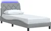 vidaXL Rám postele s LED bez matraca svetlosivá 90x200 cm Náhľad obrázku produktu 3