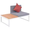 5-tlg. Garten-Lounge-Set mit Auflagen Aluminium und WPC Produktbild-Vorschau 7