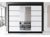 Easy4You R6 250 cm Schwarz/Weiß Schiebetüren Kleiderschrank Produktbild-Vorschau 3