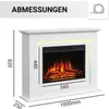 Elektrokamin BALDERIA Finn - Standkamin - Weiss Produktbild-Vorschau 11
