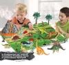 Vulkanausbruch Dinosaurier Spielzeug Set Realistische Dino Produktbild-Vorschau 5