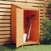 vidaXL Prístrešok na náradie hnedý 55x52x112 cm Masívne Náhľad obrázku produktu 2