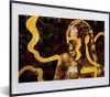 MuchoWow® Gerahmtes Poster Frau - Schwarz - Gold 40x30 cm - Produktbild-Vorschau 1
