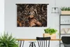 MuchoWow® Wandteppich Wandbehang Luxus - Pflanzen - Frau Produktbild-Vorschau 3
