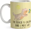 Mr. & Mrs. Panda Bedruckte Tasse Sommer Meer Strand - Gelb Produktbild-Vorschau 3
