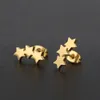 Schicke Ohrstecker mit drei Sternen, Edelstahl, Ohrringe Produktbild-Vorschau 6