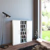 Holz CD DVD Stand Regal Santo Glastür Anteprima dell’immagine prodotto 4