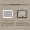 Badspiegel 100x70cm - Abgerundetmit LED Beleuchtung - LED Produktbild-Vorschau 8