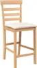 vidaXL Sgabello da bar con cuscino 2 pz. Albero di gomma in Anteprima dell’immagine prodotto 4